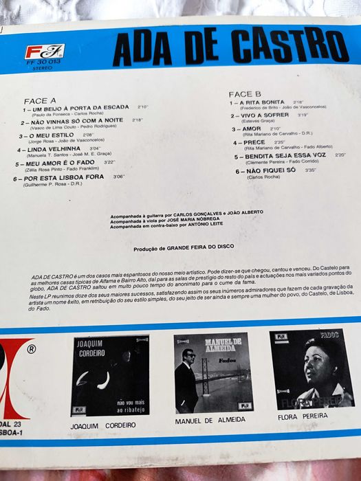 Ada de Castro - Ada de Castro vinil LP