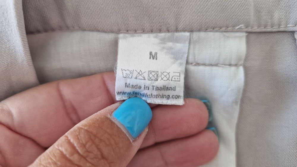 Calções beje tamanho M