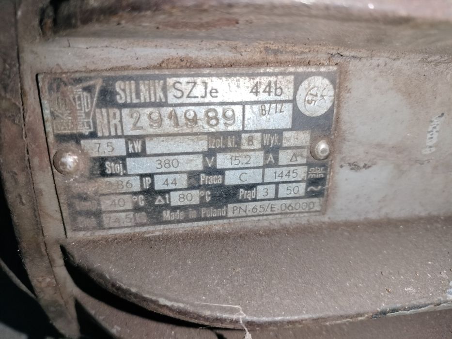 Silnik elektryczny 7,5 kw .