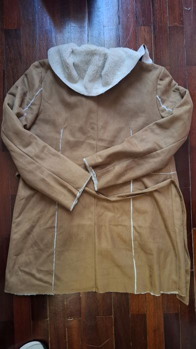 Casaco pelo creme Lefties tam S