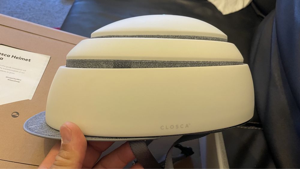 Capacete closca fuga white L