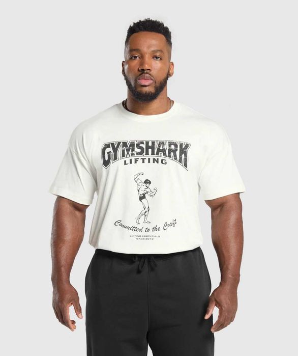 Оверсайз футболка Gymshark чоловіча / для тренувань та залу