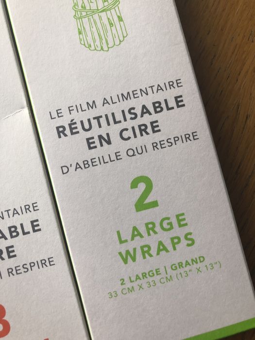 Wraps para comida reutilizáveis