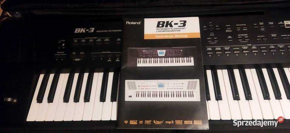 Roland BK3-czyta Mp3 keyboard st.DEALNY-zamiana z moja doplata na bk 5