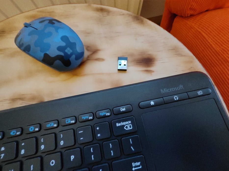 Klawiatura Microsoft All-in-one Media + Mysz Microsoft Camo Blue BT