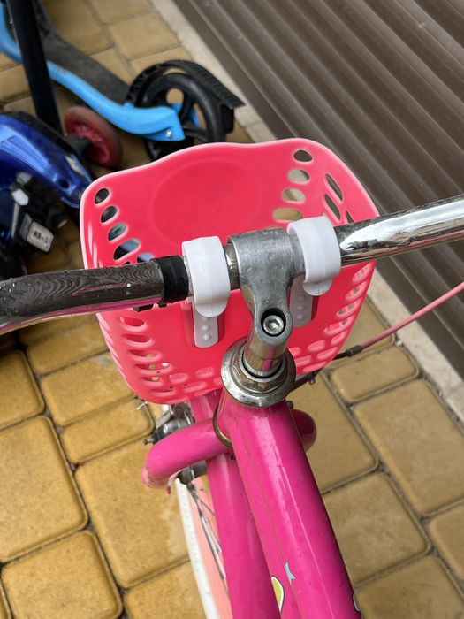 Велосипед розовый для девочки  16