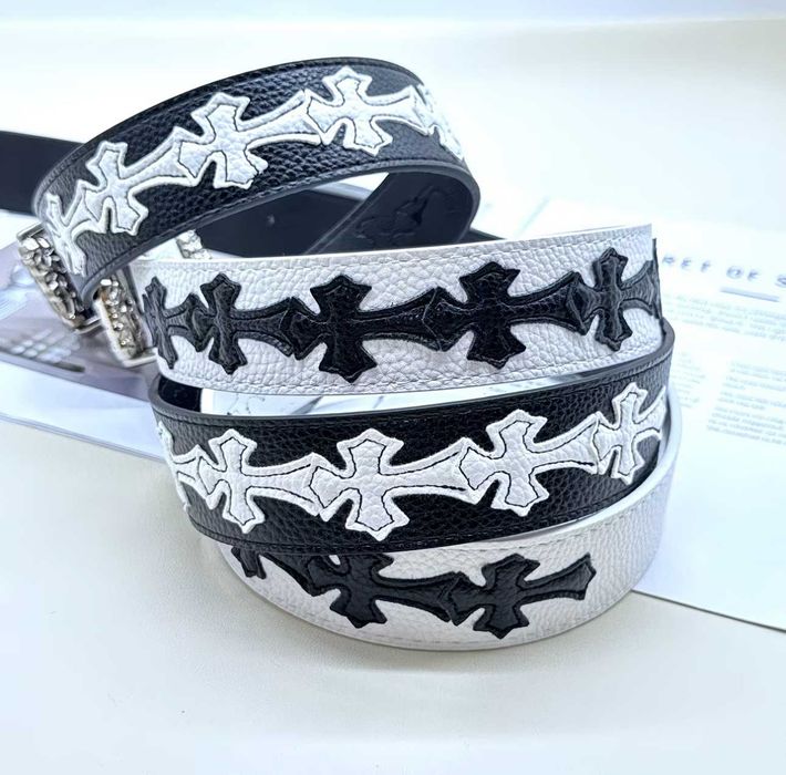 Ремінь Chrome Hearts з Хрестами Пояс Хром Хартс Пасок Хром Хардс
