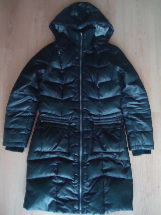 Зимняя куртка, фирменный пуховик, р. 46, 100% пух, состояние идеальное
