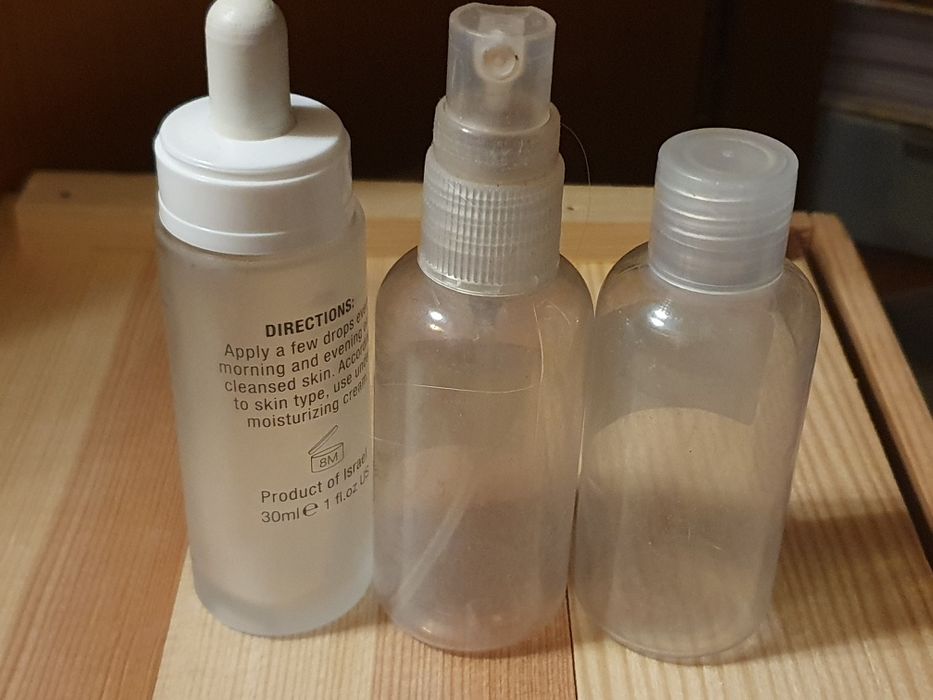 Баночки  скляні для крема бісера с дозаторами