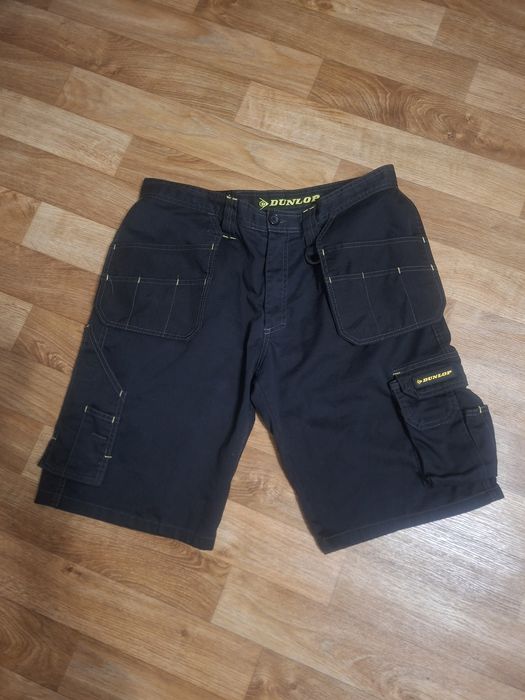 Чоловічі робочі шорти Dunlop карго з накладеними кишенями. Розмір 34.