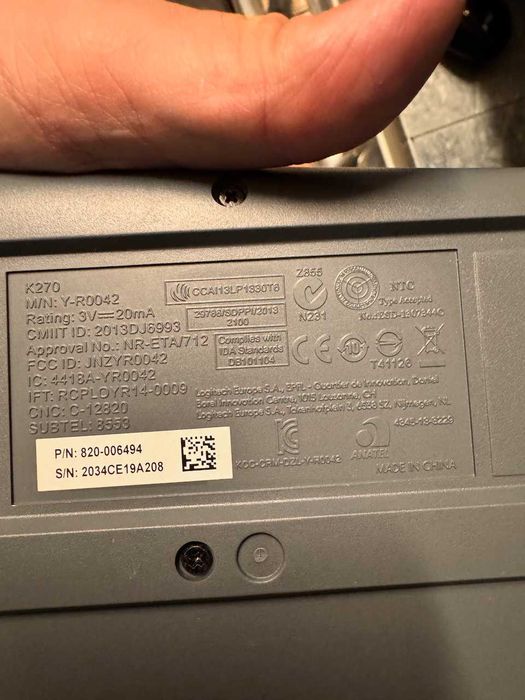 Teclado e Mouse Bluetooth Logitech K270