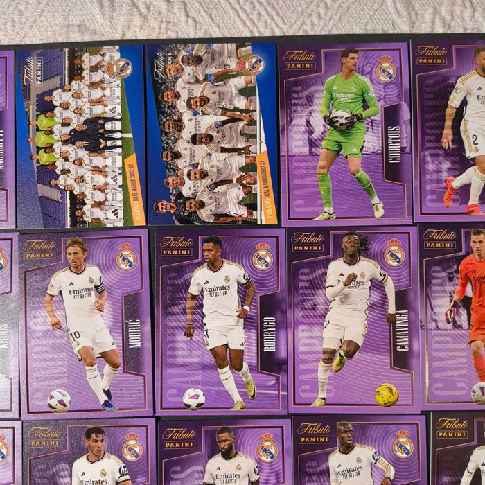 Set 50 Cartas Real Madrid Tricampeones Panini