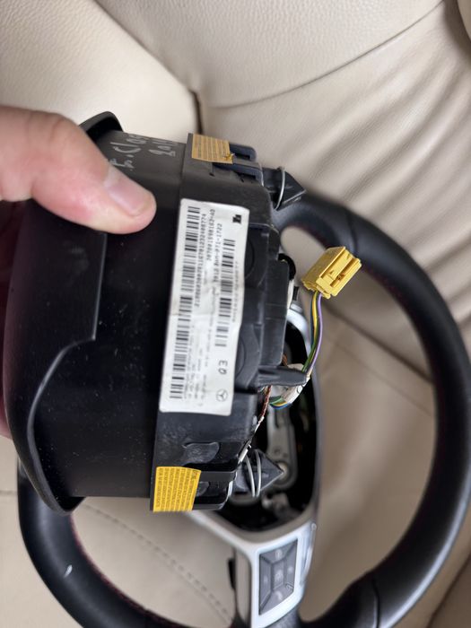 Volanta mercedes w 212 w204 com airbag