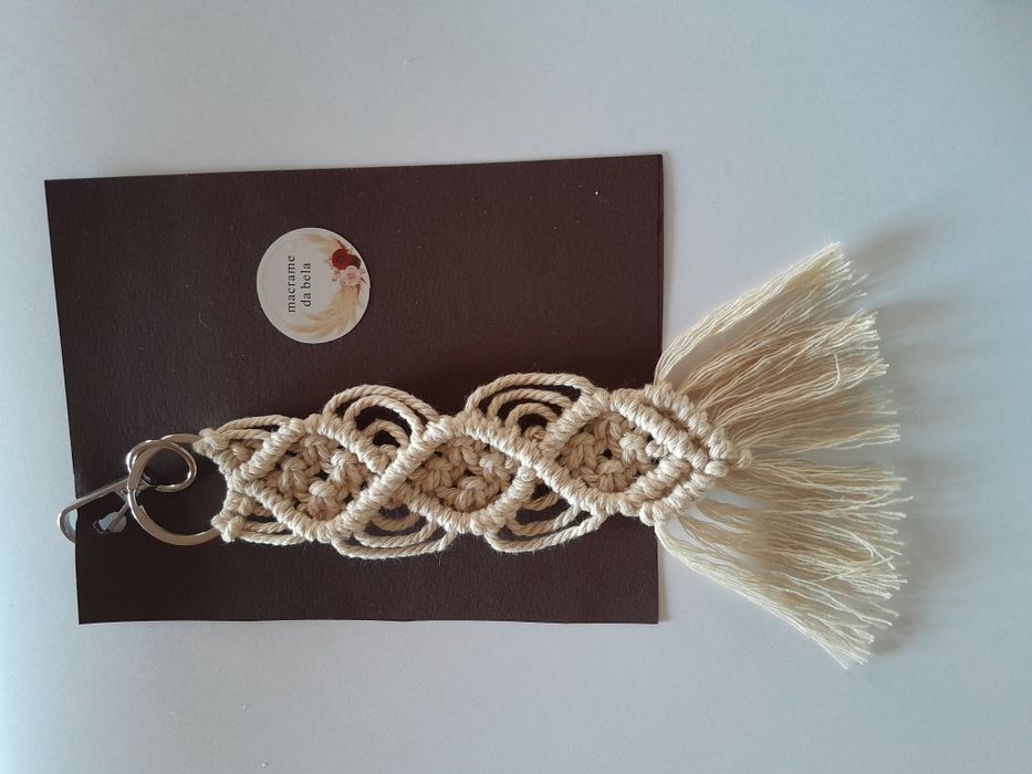 Porta chaves em macrame