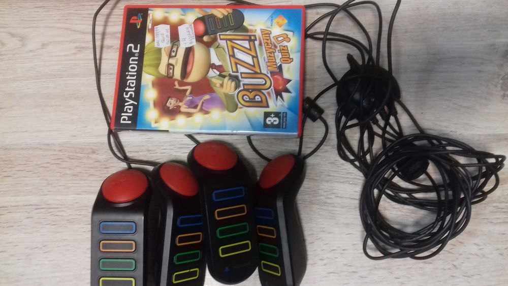 Buzz Muzyczny Quiz ps2 + buzzery 4 szt, sklep tychy, wymiana