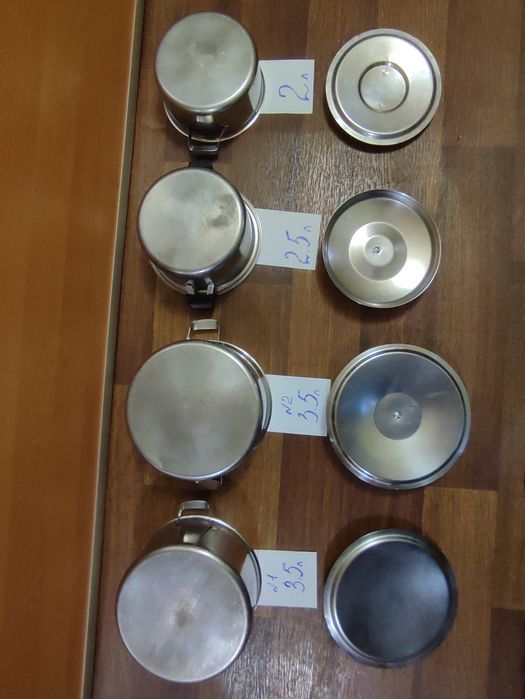 Кастрюля нержавейка СССР ,2 л  ,2,5 л, 4 л