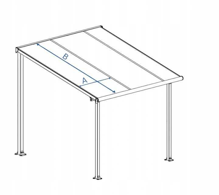 Roleta rzymska pozioma zadaszenie taras pergola na szynach