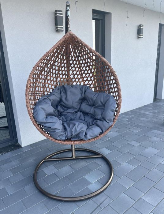 Kokon brazowy , fotel wiszacy, z poduszka , super jakosc dostawa