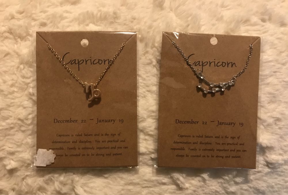 NOVOS-colares os Signos-Todos os signos disponíveis dourado e prateado