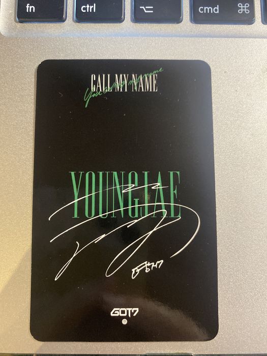 Got7 karta Youngjae z albumu Call my name
