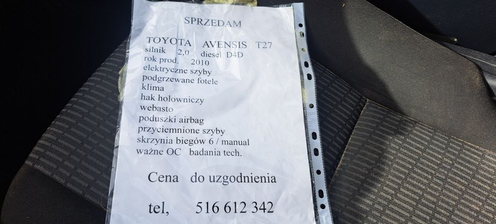 Sprzedam toyota awensis