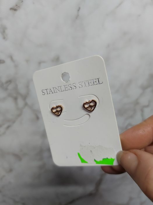 Kolczyki ze stali chirurgicznej nowe