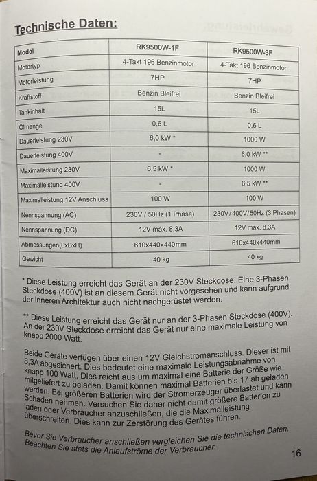 Генератор 6 кВт 3 фази