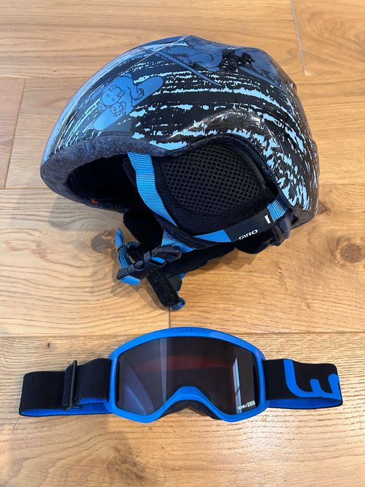 Zestaw kask narciarski Giro + gogle