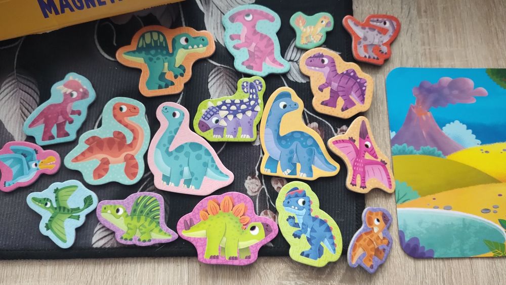 Zestaw magnesów dinozaury