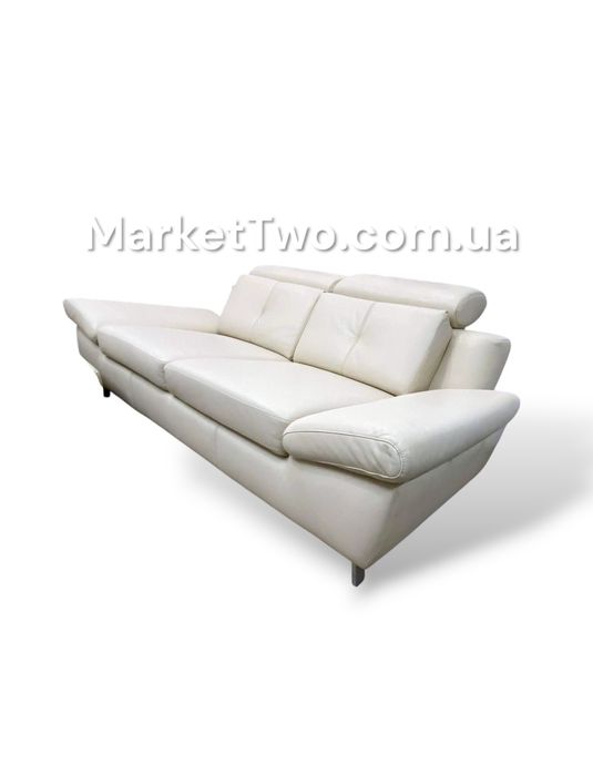 Кожаный шкіряний комплект  диванів та пуф ( 040803 )