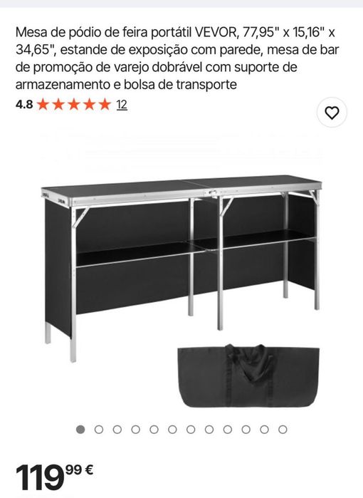 Mesa/balcao portátil
