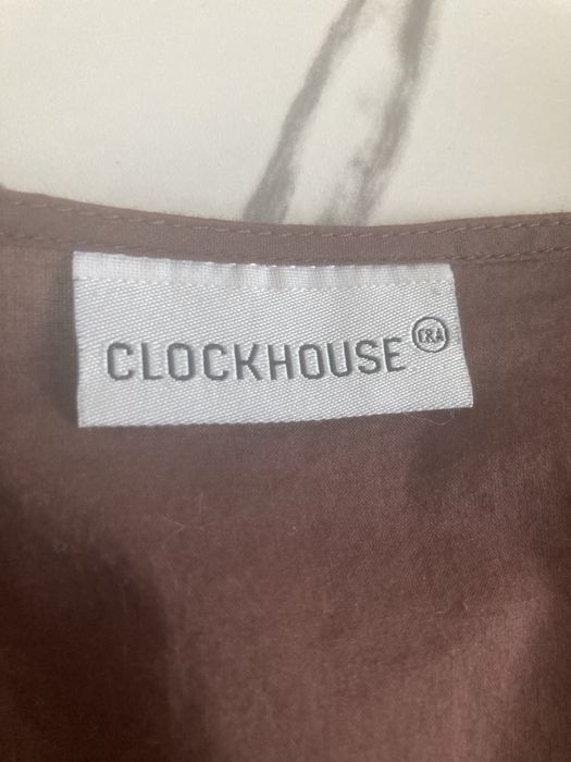 Bluzka brąz bawełna zdobienia m Clockhouse