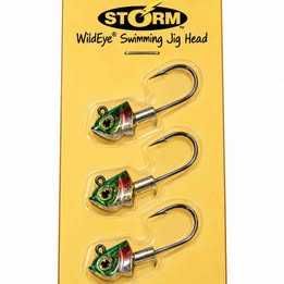 3 Amostras Cabeça Storm com anzol WJH02 «
