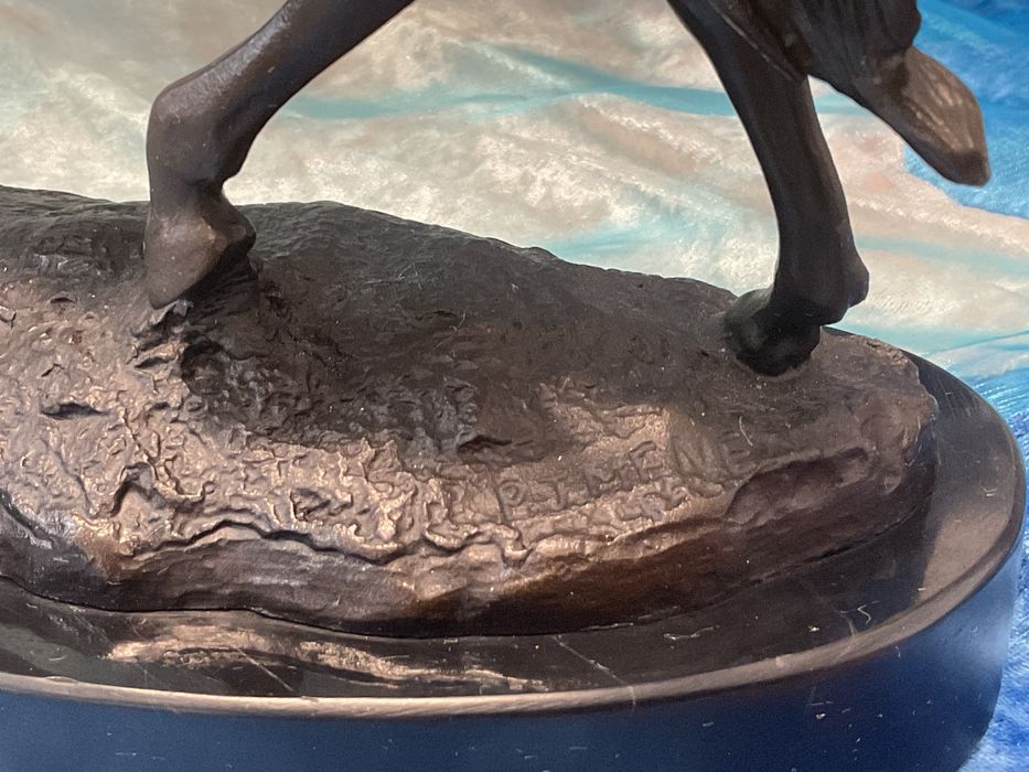 Escultura bronze cavalo 28 cm