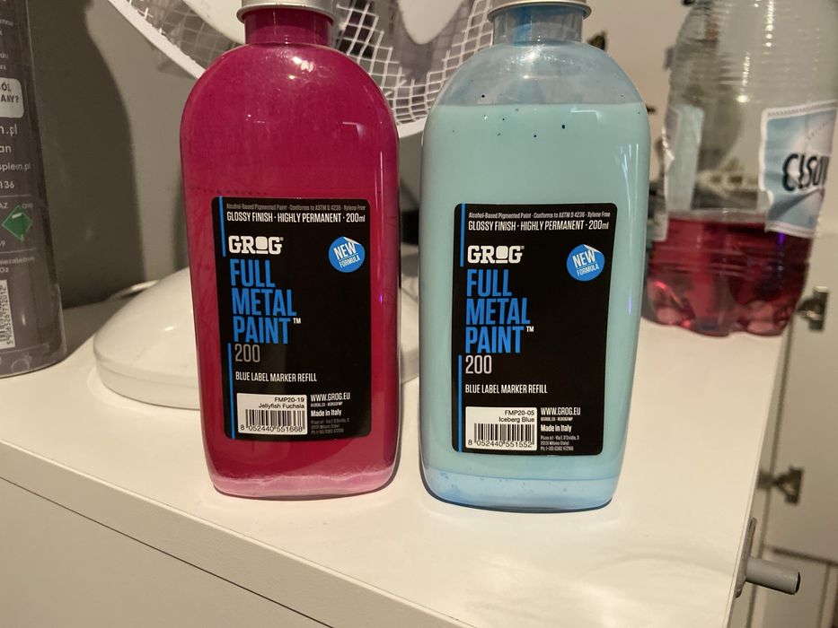 Grog full metal paint 200 Czerwony i Niebieski