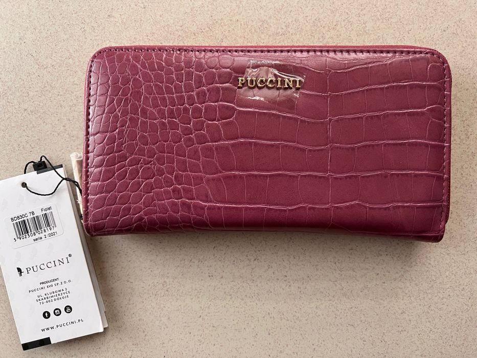 Portfel damski PUCCINI duży fioletowy