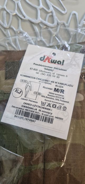 Kombinezon ćwiczebny  WS  530 zł multicam