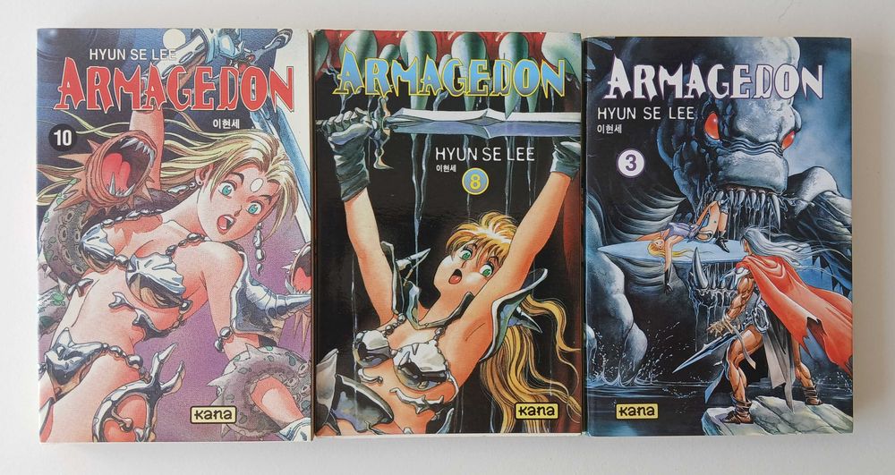 Armagedon - Vols 3, 8, 10. Mangá em Francês, Hyun Se Lee, Lote