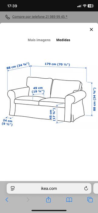 Sofá IKEA 2 lugares
