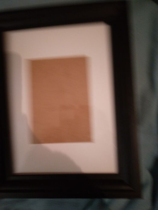 Moldura em madeira preta nova