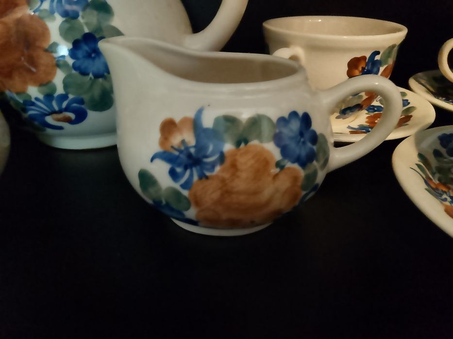 art deco piękny serwis do kawy prl