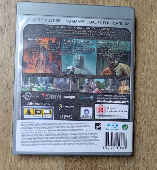 Gra PS3 Oblivion Goty ps3