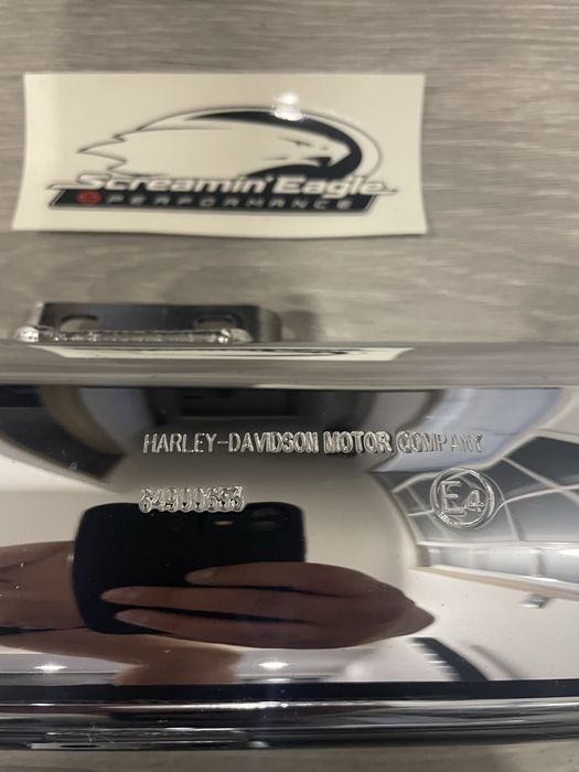 Escapes screamin eagle muffler short chrome