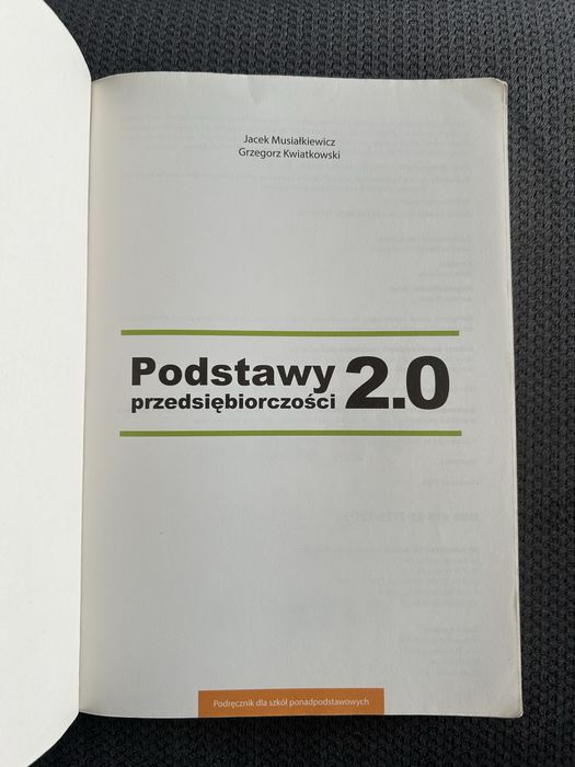 Podstawy przedsiębiorczości 2.0 wydawnictwo ekonomik