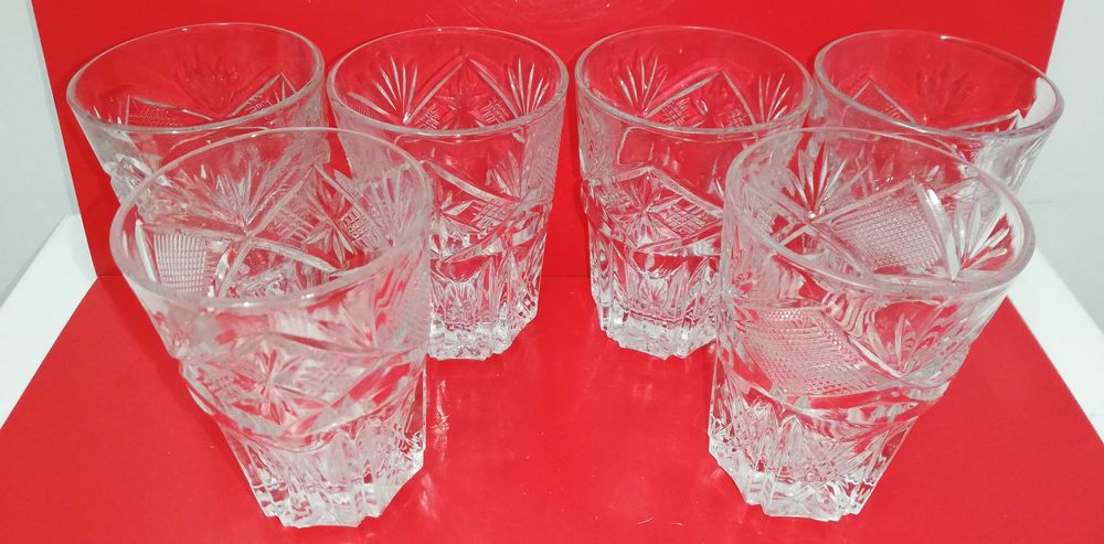Стакан хрустальный 6 штук 130 мл 70-е года