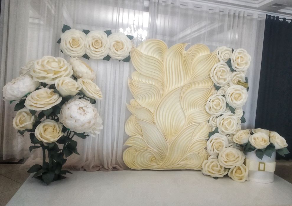 Фотозона квіткова, фотозона зефірна,