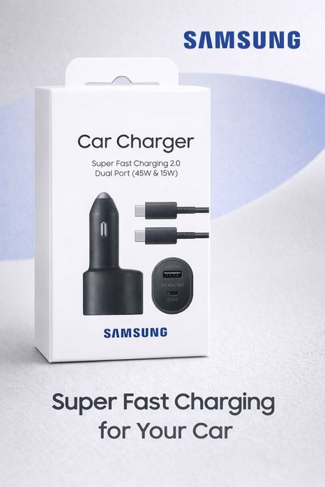 Carregador Auto Samsung 45w
