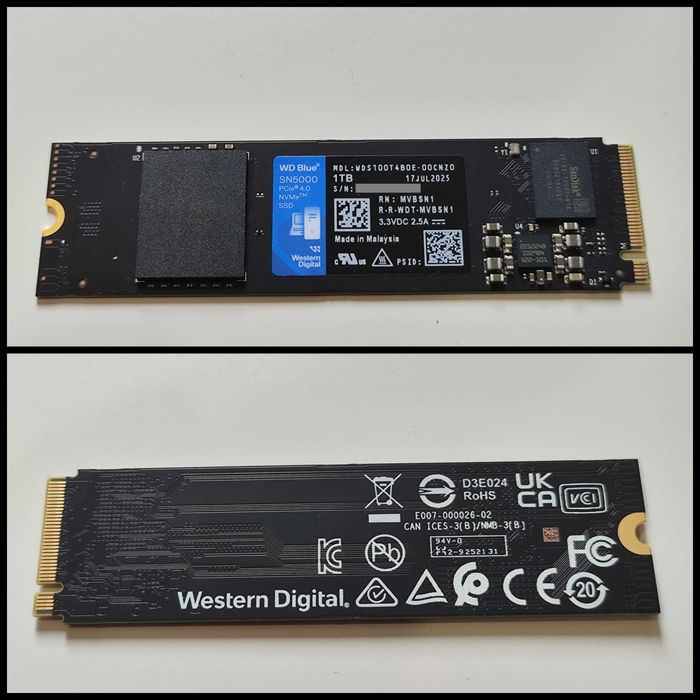 SSD NVMe M.2 WD Blue SN5000 1TB | Com novo