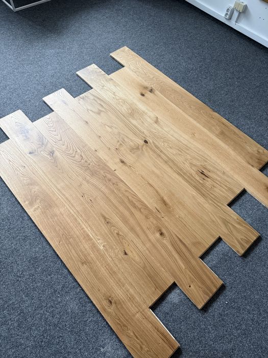 Deska Drewniana Dąb 15x190x1600mm 4faza, Olej UV x2 NATURALNY od ręki 154 m2