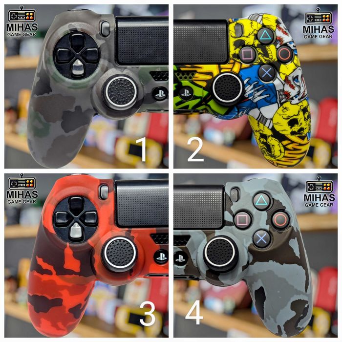 DualShock 4 PS4 - Набір 2в1 — чохол, накладки на джойстики PlayStation